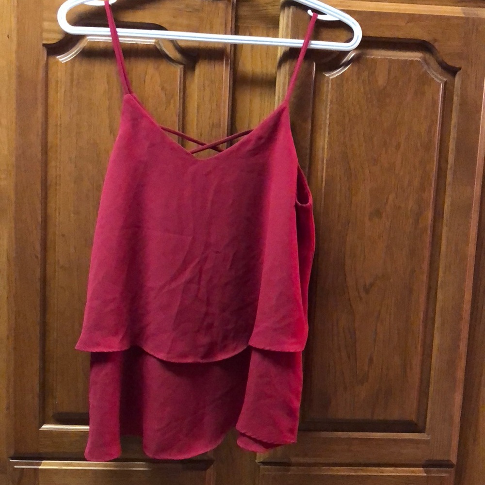 Red tank top